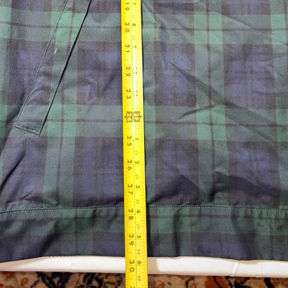 Vintage Polo Golf Ralph Lauren Qtr. Zip Plaid Windbreaker Golf Jacket Navy Green - Picture 15 of 15